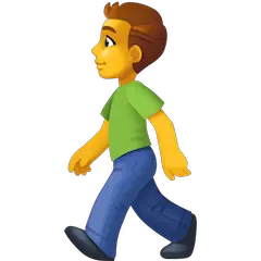 🚶‍♂️ Uomo che attraversa la strada Emoji su Facebook