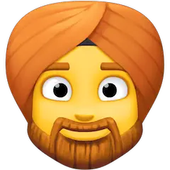 👳‍♂️ Mann mit Turban Emoji auf Facebook