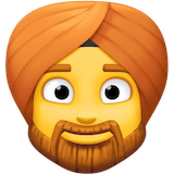 man-wearing-turban Emoji facebook
