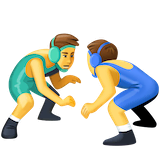 men-wrestling Emoji facebook