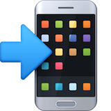 mobile-phone-with-arrow Emoji facebook