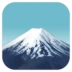 🗻 Mont Fuji Émoji sur Facebook
