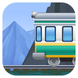 mountain-railway Emoji facebook
