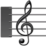 musical-score Emoji facebook