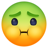 nauseated-face Emoji facebook