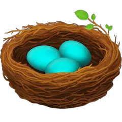 🪺 Nest With Eggs Emoji on Facebook