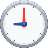 nine-oclock Emoji facebook