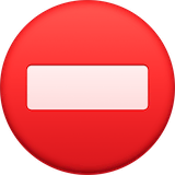 no-entry Emoji facebook