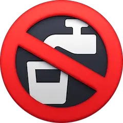 🚱 Kein Trinkwasser Emoji auf Facebook