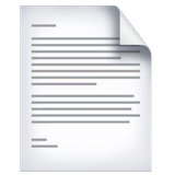 page-facing-up Emoji facebook