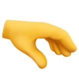 palm-down-hand Emoji facebook
