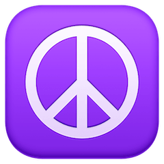 ☮️ Символ мира «пацифик» Эмодзи на Facebook