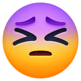 persevering-face Emoji facebook