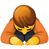 person-bowing Emoji facebook
