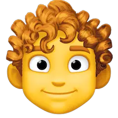 🧑‍🦱 Person: Curly Hair Emoji on Facebook