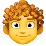 person-curly-hair Emoji facebook