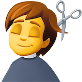 person-getting-haircut Emoji facebook