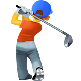 person-golfing Emoji facebook