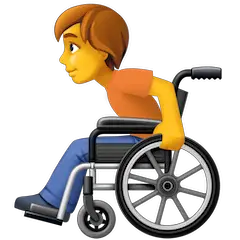 🧑‍🦽 Person In Manual Wheelchair Emoji on Facebook