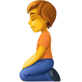 person-kneeling Emoji facebook