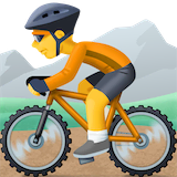 person-mountain-biking Emoji facebook