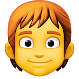 person-red-hair Emoji facebook