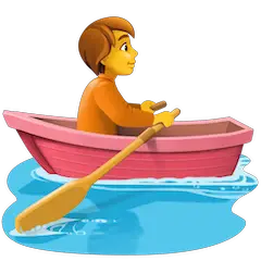 🚣 Persona remando en una barca Emoji en Facebook