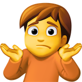 person-shrugging Emoji facebook