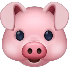 🐷 Cara de cerdo Emoji en Facebook