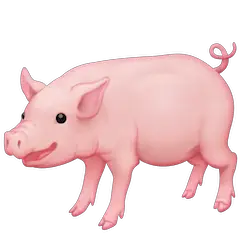 Pig Emoji on Facebook