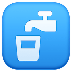 Potable Water Emoji on Facebook
