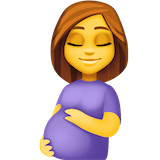 pregnant-woman Emoji facebook