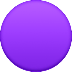 🟣 Purple Circle Emoji on Facebook