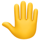 raised-back-of-hand Emoji facebook