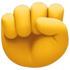 Raised Fist Emoji on Facebook