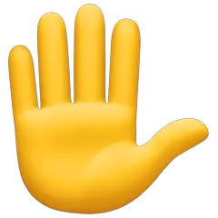 ✋ Raised Hand Emoji on Facebook