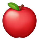 red-apple Emoji facebook