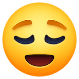 relieved-face Emoji facebook