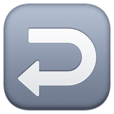 right-arrow-curving-left Emoji facebook