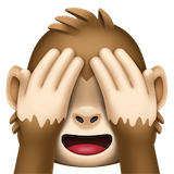 see-no-evil-monkey Emoji facebook