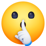 shushing-face Emoji facebook