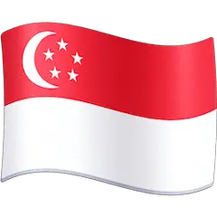 Flagge von Singapur Emoji Facebook