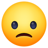 slightly-frowning-face Emoji facebook