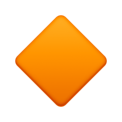 🔸 Small Orange Diamond Emoji on Facebook