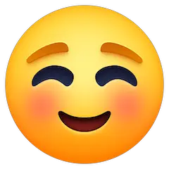 Lächelndes Gesicht Emoji Facebook