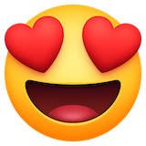 smiling-face-with-heart-eyes Emoji facebook