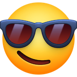 smiling-face-with-sunglasses Emoji facebook