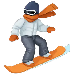 🏂 Snowboardeur Émoji sur Facebook