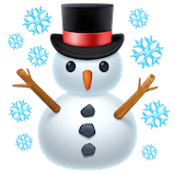 snowman Emoji facebook