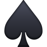 spade-suit Emoji facebook